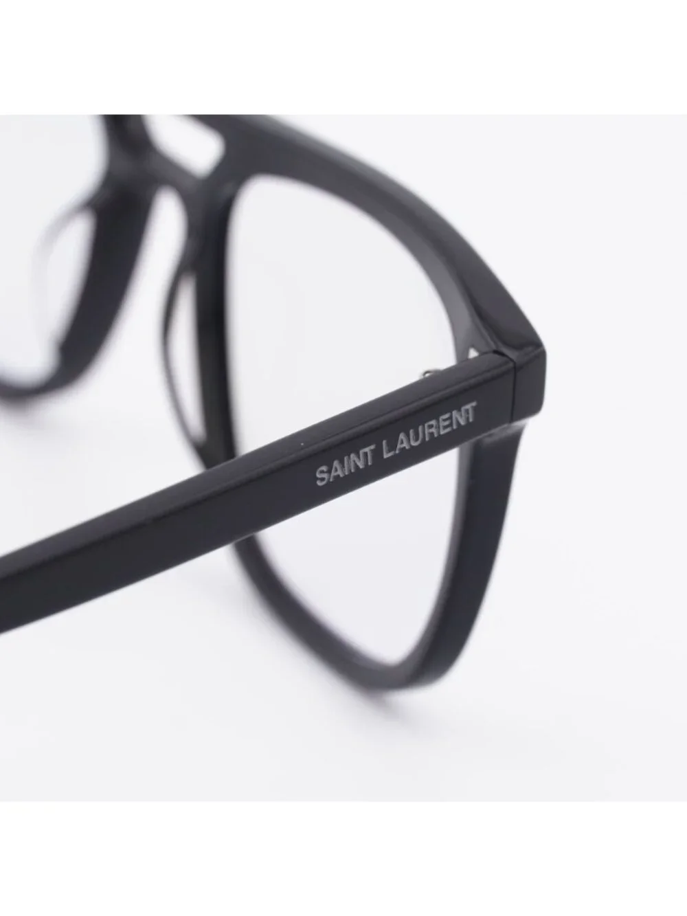 Saint Laurent SL455 005 Sunglasses Black Square Frame, Grey Photochromic Lenses